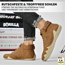 Lade das Bild in den Galerie-Viewer, Alpaka - orthopädische, wasserdichte & rutschfeste Leder-Barfußschuhe