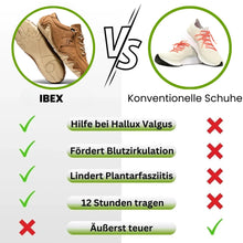 Lade das Bild in den Galerie-Viewer, Ibex - ergonomischer, schmerzlindernder & wasserdichter Leder-Barfußschuh für sicheres, gelenkschonendes Gehen für Senioren