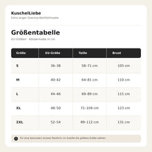 Lade das Bild in den Galerie-Viewer, KuschelLiebe – extra langer Oversize-Wohlfühlhoodie | deckenweich, warm & vorteilhaft geschnitten
