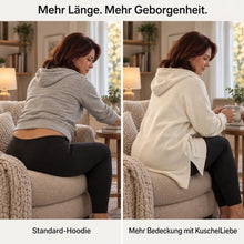 Lade das Bild in den Galerie-Viewer, KuschelLiebe – extra langer Oversize-Wohlfühlhoodie | deckenweich, warm & vorteilhaft geschnitten