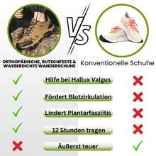 Lade das Bild in den Galerie-Viewer, Orthopädische, rutschfeste & wasserdichte Wanderschuhe