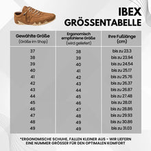 Lade das Bild in den Galerie-Viewer, Ibex - ergonomischer, schmerzlindernder & wasserdichter Leder-Barfußschuh für sicheres, gelenkschonendes Gehen für Senioren