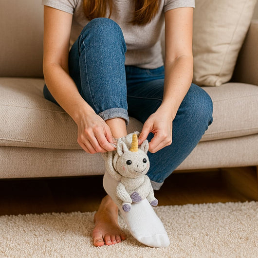 HUGGY Socken Unicorn - Nie wieder kalte Füße