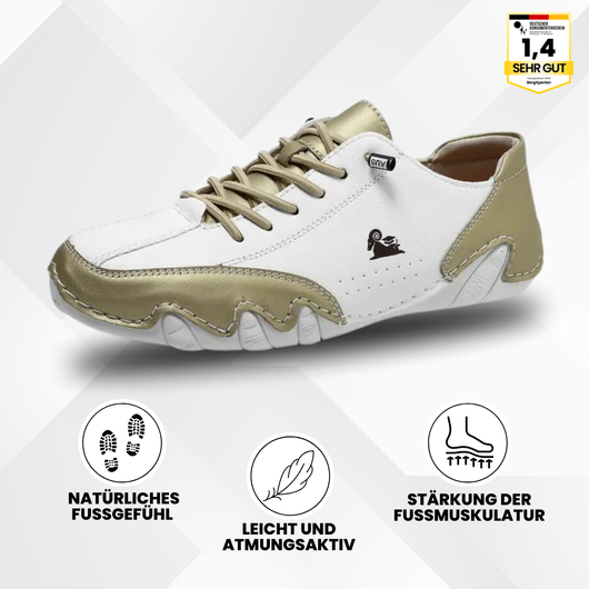 OrthoActive - ergonomische, schmerzlindernde & wasserdichte Leder-Barfußschuhe