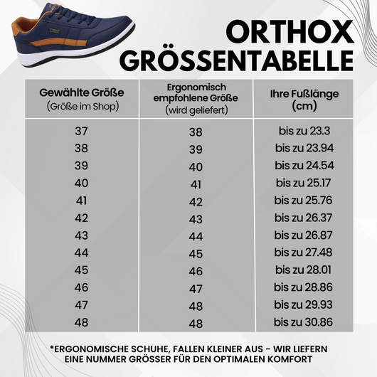 OrthoX - ergonomische schmerzlindernde Komfortschuhe Unisex