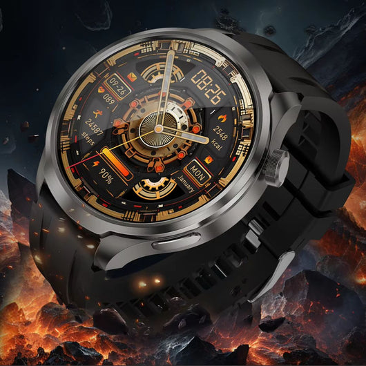 VitalSense Pro X - Gesundheits-Smartwatch mit Lederarmband (2026)