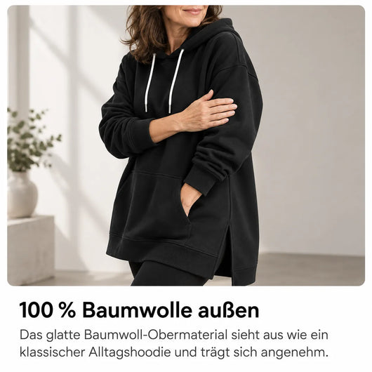 KuschelLiebe – extra langer Oversize-Wohlfühlhoodie | deckenweich, warm & vorteilhaft geschnitten