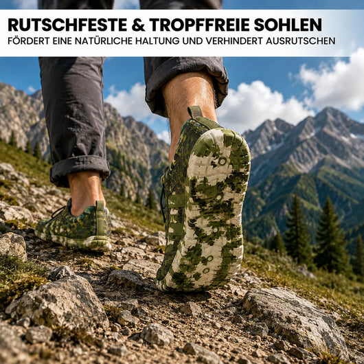 Trek – wasserdichter Outdoor-Barfußschuh | Rutschfest & Schmerzlindernd