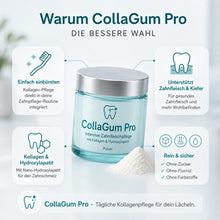 Lade das Bild in den Galerie-Viewer, CollaGum Pro – Kollagen-Zahnfleischpflege für Reparatur, Aufbau &amp; Regeneration
